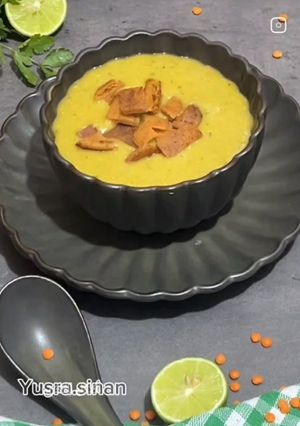 صورة لوصفة شوربة عدس لذيذة