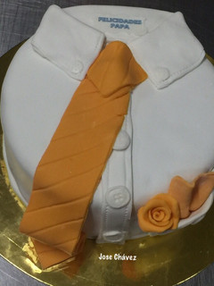 Una foto de Tarta Día del Padre Camisa Fondant