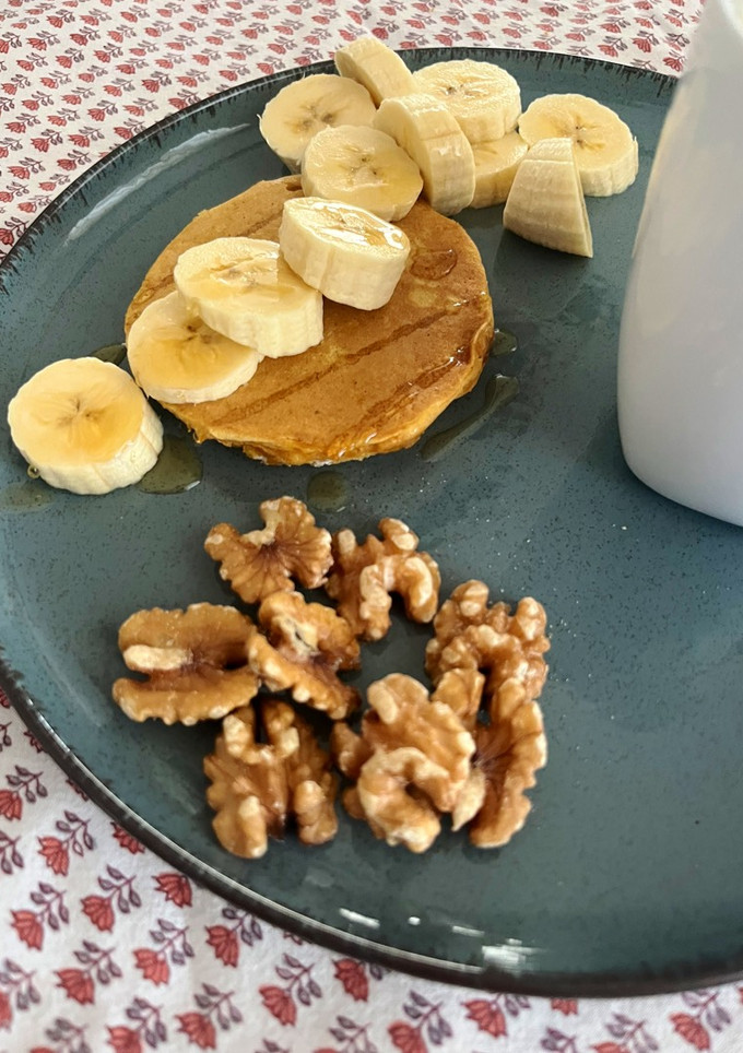 Una foto de Tortitas de calabaza asada con canela