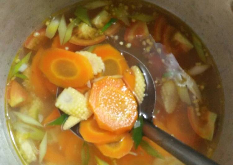 Resep Sup sayur sederhana yang Enak