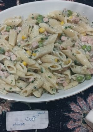 عکسی از دستور 🤤سالاد ماکارونی 😋
