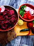 Chukandar Palak Gosht