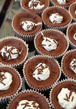 A picture of Nutella mini cheesecakes.