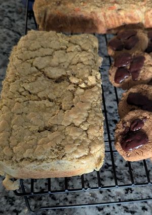 Una foto de Pan de plátano verde