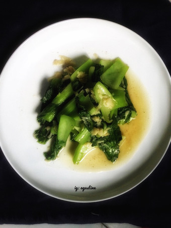 Cara Gampang Membuat Tumis pokcoy bawang putih Praktis