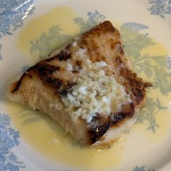 Lemon Butter Garlic Halibut A picture of Lemon Butter Garlic Halibut.