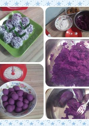 Foto resep Klepon Telo (Ubi) Ungu