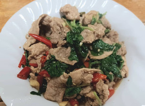 รูปของ ผัดกะเพราหมูชิ้น