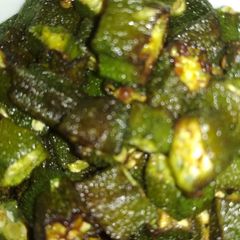 A picture of Lady's finger stir fry.
