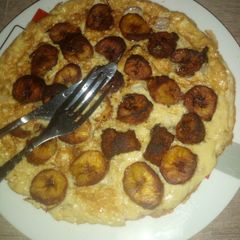 A picture of Simple plantain fritata.