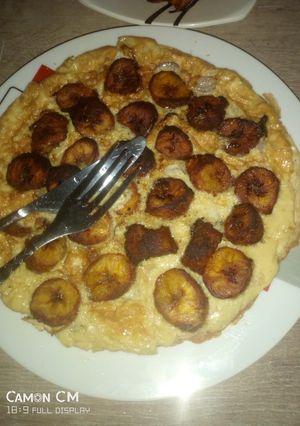 A picture of Simple plantain fritata.