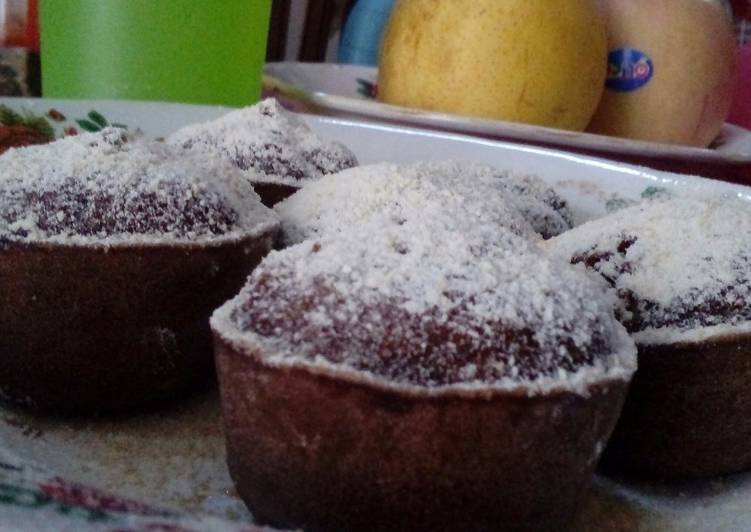 Steamed Choco Brownie Cupcakes