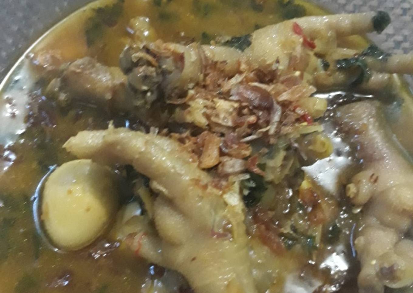 Ceker Telur Puyuh Bumbu Tauto