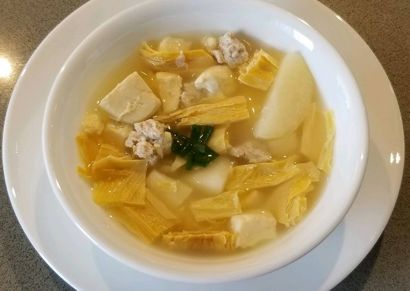 Healthy Soft Tofu Stew(Sup Tahu untuk kesehatan)