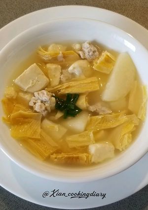 Foto resep Healthy Soft Tofu Stew(Sup Tahu untuk kesehatan)