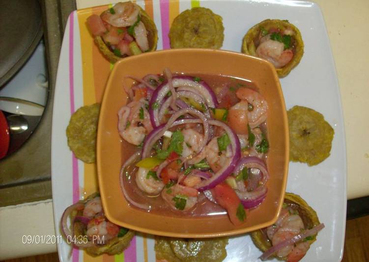 Ceviche de camarones