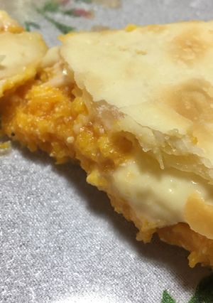 Una foto de Tarta de calabaza, ricota y muzzarella