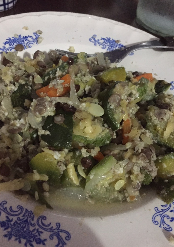 Una foto de Revuelto de zapallitos veggie súper exprés 🤟🏻💚