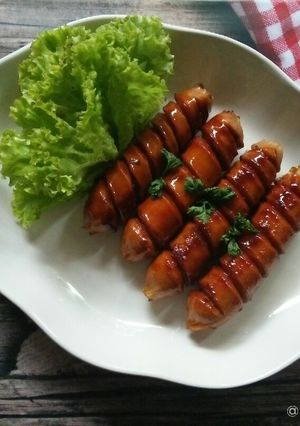 Foto resep Sosis bakar pedas