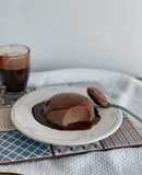Flan fit de chocolate sin lácteos ni grasas ni azúcar