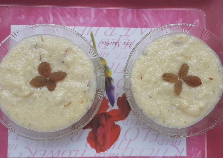 Recipe of Kashmiri phirni