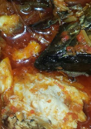 A picture of Fish stew.