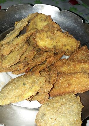 Una foto de Milanesa de berenjena