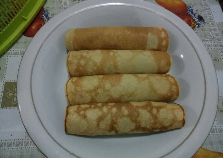 Resep Pancake Pisang Gulung, Enak Banget