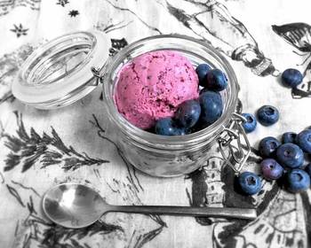 Unique Cuisine Blueberry frozen yoghurt Delicious Nutritious