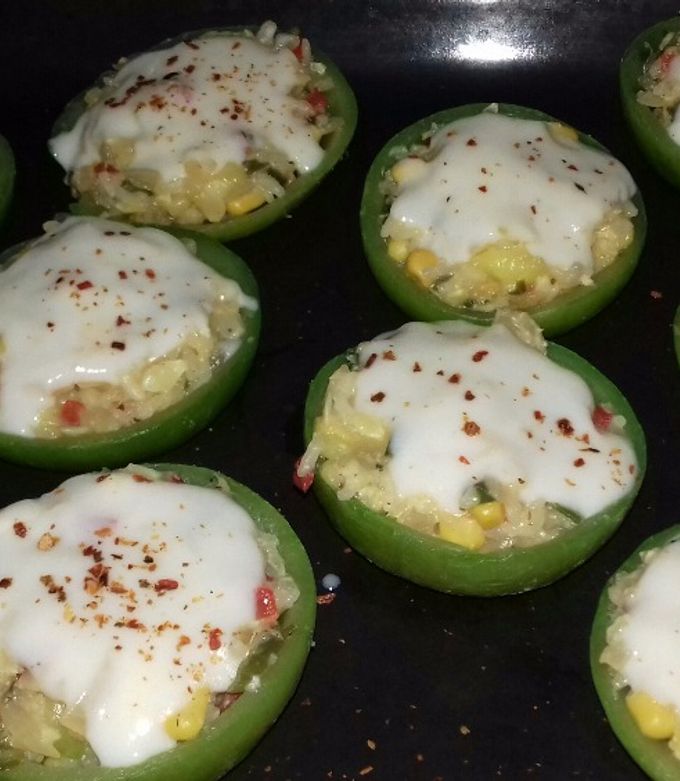 Una foto de Zapallitos rellenos-vegetarianos