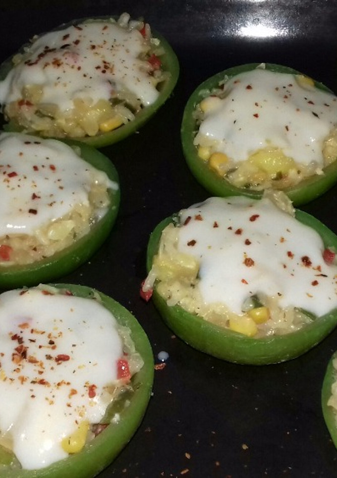 Una foto de Zapallitos rellenos-vegetarianos