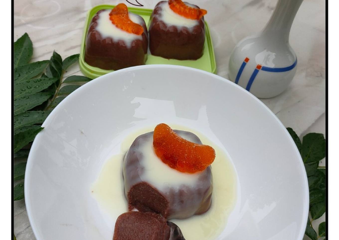 Puding Coklat Roti Tawar