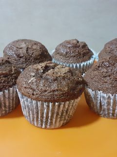 Una foto de Magdalenas de chocolate
