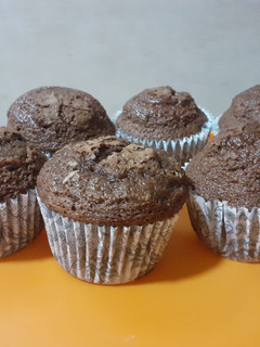 Una foto de Magdalenas de chocolate