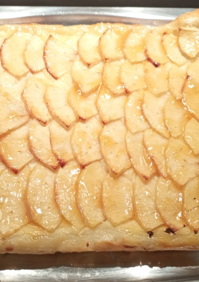 Una foto de Tarta de manzana de hojaldre