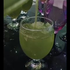 A picture of Green mint Margarita.