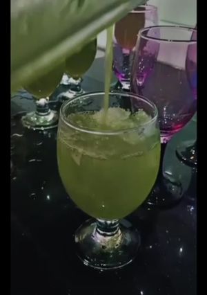 A picture of Green mint Margarita.