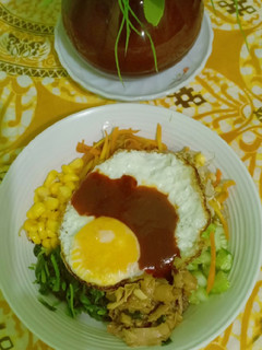 Foto resep Bibimbap (nasi campur korea)