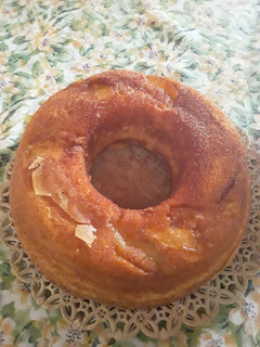 Una foto de Torta de manzana invertida