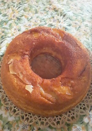 Una foto de Torta de manzana invertida