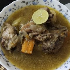 A picture of Chicken Stew in Kolkata Style.
