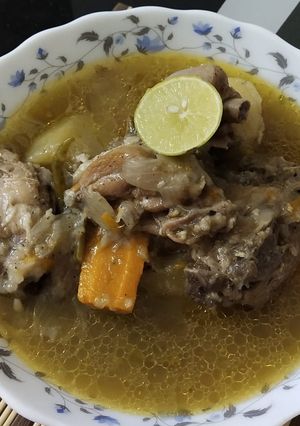 A picture of Chicken Stew in Kolkata Style.