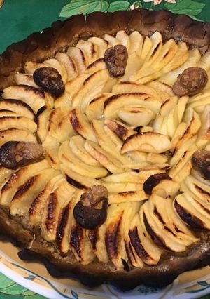 Une photo de Tarte biscuitée « skull » aux pommes anciennes et beurre salé (pâte biscuitée)