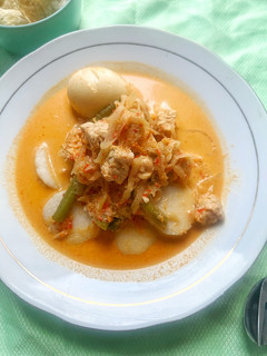 Foto resep Lontong sayur pepaya muda