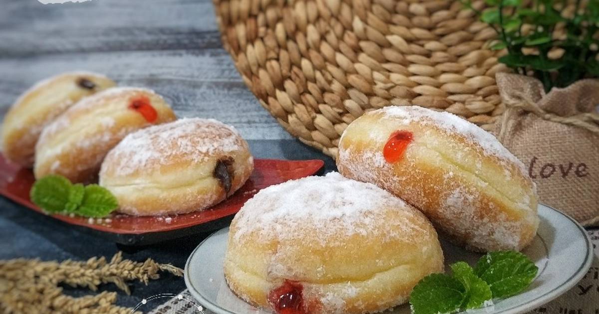 Resep Bomboloni Empuk 1x Profing oleh 🍒Astri Anjar🍍 Cookpad