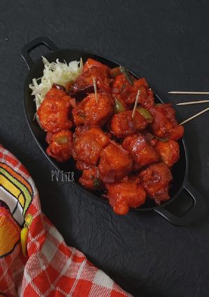 A picture of Paneer 65.