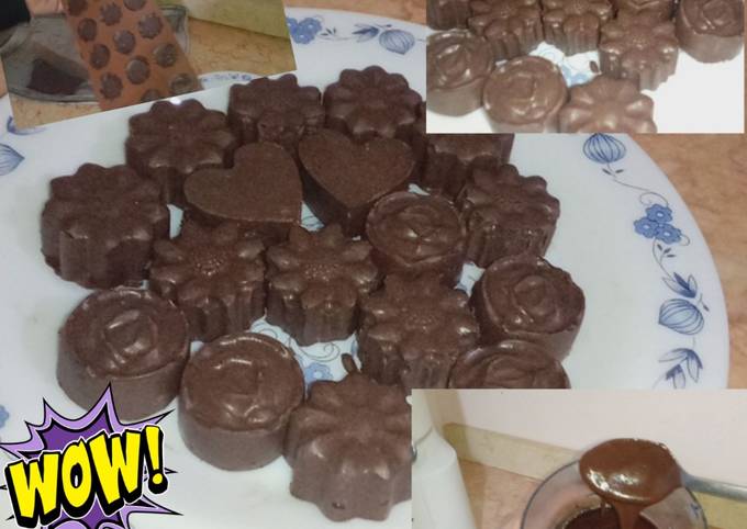 الصورة الرئيسية لوصفة طريقة عمل الشوكولاته الخام الصلب
