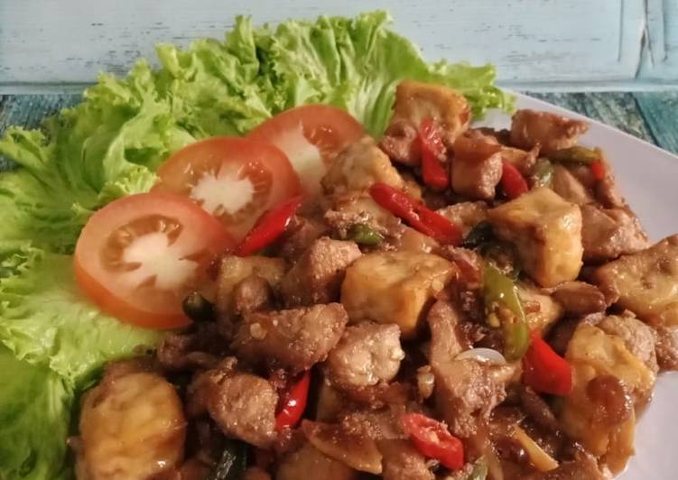 How to Make Tasty Tumis Ayam Tahu Sambal Iris