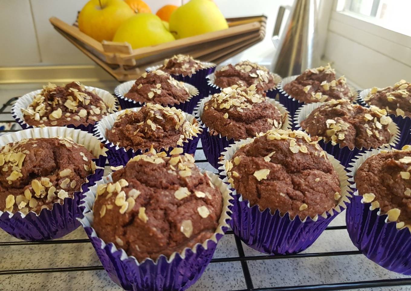 Magdalenas de remolacha saludables