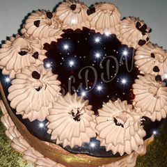 A picture of Golden Dust Cake.....molten chocolate.